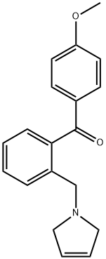 4'-METHOXY-2-(3-PYRROLINOMETHYL) BENZOPHENONE Structural