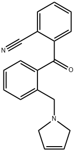 2-CYANO-2'-(3-PYRROLINOMETHYL) BENZOPHENONE Structural