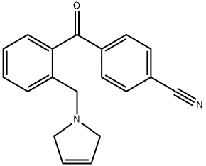 4'-CYANO-2-(3-PYRROLINOMETHYL) BENZOPHENONE Structural