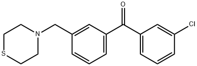 3-CHLORO-3'-THIOMORPHOLINOMETHYL BENZOPHENONE