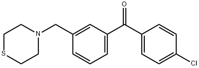 4'-CHLORO-3-THIOMORPHOLINOMETHYL BENZOPHENONE Structural