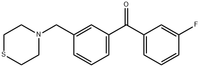 3-FLUORO-3'-THIOMORPHOLINOMETHYL BENZOPHENONE