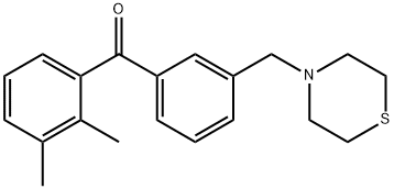 2,3-DIMETHYL-3'-THIOMORPHOLINOMETHYL BENZOPHENONE