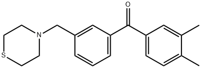 3,4-DIMETHYL-3'-THIOMORPHOLINOMETHYL BENZOPHENONE