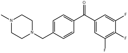 4'-(4-METHYLPIPERAZINOMETHYL)-3,4,5-TRIFLUOROBENZOPHENONE Structural