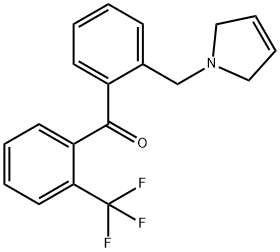 2-(3-PYRROLINOMETHYL)-2'-TRIFLUOROMETHYLBENZOPHENONE Structural