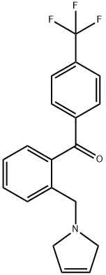 2-(3-PYRROLINOMETHYL)-4'-TRIFLUOROMETHYLBENZOPHENONE Structural