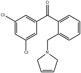 3,5-DICHLORO-2'-(3-PYRROLINOMETHYL) BENZOPHENONE