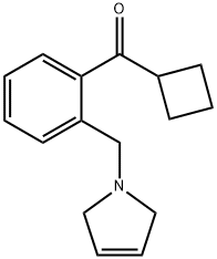CYCLOBUTYL 2-(3-PYRROLINOMETHYL)PHENYL KETONE Structural