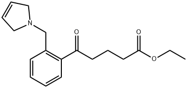 ETHYL 5-OXO-5-[2-(3-PYRROLINOMETHYL)PHENYL]VALERATE Structural