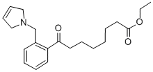 ETHYL 8-OXO-8-[2-(3-PYRROLINOMETHYL)PHENYL]OCTANOATE Structural