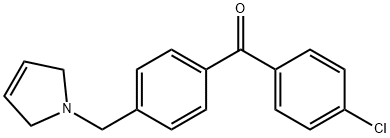 4-CHLORO-4'-(3-PYRROLINOMETHYL) BENZOPHENONE Structural