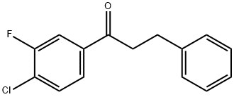 4'-CHLORO-3'-FLUORO-3-PHENYLPROPIOPHENONE Structural