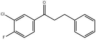 3'-CHLORO-4'-FLUORO-3-PHENYLPROPIOPHENONE Structural