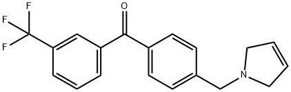 4'-(3-PYRROLINOMETHYL)-3-TRIFLUOROMETHYLBENZOPHENONE Structural