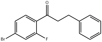 4'-BROMO-2'-FLUORO-3-PHENYLPROPIOPHENONE Structural