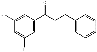 3'-CHLORO-5'-FLUORO-3-PHENYLPROPIOPHENONE Structural