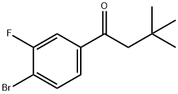 4'-BROMO-3,3-DIMETHYL-3'-FLUOROBUTYROPHENONE Structural