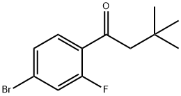 4'-BROMO-3,3-DIMETHYL-2'-FLUOROBUTYROPHENONE Structural