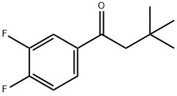 3',4'-DIFLUORO-3,3-DIMETHYLBUTYROPHENONE Structural