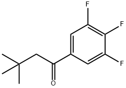 3,3-DIMETHYL-3',4',5'-TRIFLUOROBUTYROPHENONE Structural