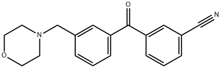 3-CYANO-3'-MORPHOLINOMETHYL BENZOPHENONE Structural