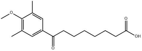 8-(3,5-DIMETHYL-4-METHOXYPHENYL)-8-OXOOCTANOIC ACID Structural