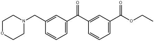 3-CARBOETHOXY-3'-MORPHOLINOMETHYL BENZOPHENONE Structural