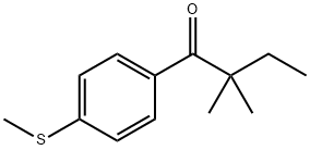 2,2-DIMETHYL-4'-THIOMETHYLBUTYROPHENONE Structural