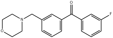 3-FLUORO-3'-MORPHOLINOMETHYL BENZOPHENONE