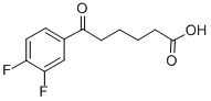 6-(3,4-DIFLUOROPHENYL)-6-OXOHEXANOIC ACID Structural