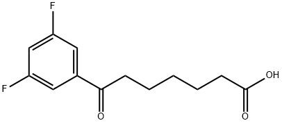 7-(3,5-DIFLUOROPHENYL)-7-OXOHEPTANOIC ACID Structural