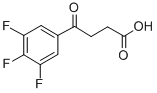 4-OXO-4-(3,4,5-TRIFLUOROPHENYL)BUTYRIC ACID Structural