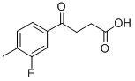 4-(3-FLUORO-4-METHYLPHENYL)-4-OXOBUTYRIC ACID Structural