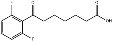 7-(2,6-DIFLUOROPHENYL)-7-OXOHEPTANOIC ACID Structural