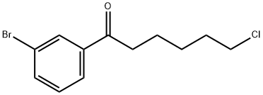 1-(3-BROMOPHENYL)-6-CHLORO-1-OXOHEXANE Structural