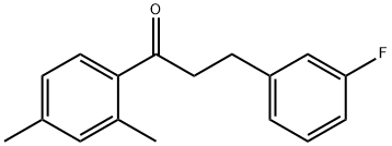 2',4'-DIMETHYL-3-(3-FLUOROPHENYL)PROPIOPHENONE Structural