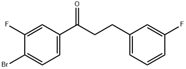 4'-BROMO-3'-FLUORO-3-(3-FLUOROPHENYL)PROPIOPHENONE