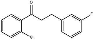 2'-CHLORO-3-(3-FLUOROPHENYL)PROPIOPHENONE Structural