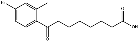 8-(4-BROMO-2-METHYLPHENYL)-8-OXOOCTANOIC ACID Structural