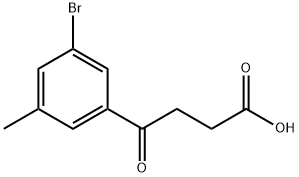 4-(3-BROMO-5-METHYLPHENYL)-4-OXOBUTYRIC ACID Structural