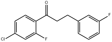 4'-CHLORO-2'-FLUORO-3-(3-FLUOROPHENYL)PROPIOPHENONE Structural