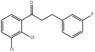 2',3'-DICHLORO-3-(3-FLUOROPHENYL)PROPIOPHENONE Structural