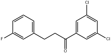 3',5'-DICHLORO-3-(3-FLUOROPHENYL)PROPIOPHENONE Structural