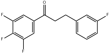 3-(3-FLUOROPHENYL)-3',4',5'-TRIFLUOROPROPIOPHENONE Structural