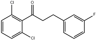 2',6'-DICHLORO-3-(3-FLUOROPHENYL)PROPIOPHENONE Structural