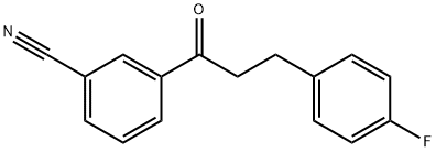 3'-CYANO-3-(4-FLUOROPHENYL)PROPIOPHENONE Structural