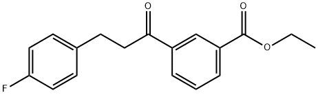 3'-CARBOETHOXY-3-(4-FLUOROPHENYL)PROPIOPHENONE Structural