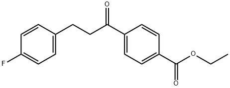 4'-CARBOETHOXY-3-(4-FLUOROPHENYL)PROPIOPHENONE Structural