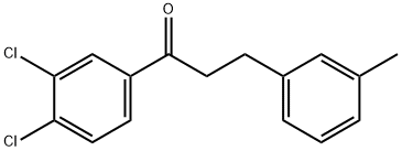 3',4'-DICHLORO-3-(3-METHYLPHENYL)PROPIOPHENONE Structural